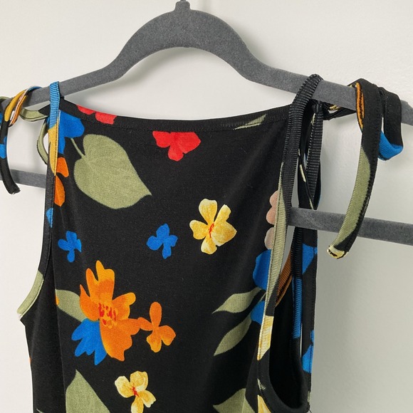 Danielle‎ Bernstein WeWoreWhat Floral Midi Dress Tie Strap XS - Picture 6 of 7